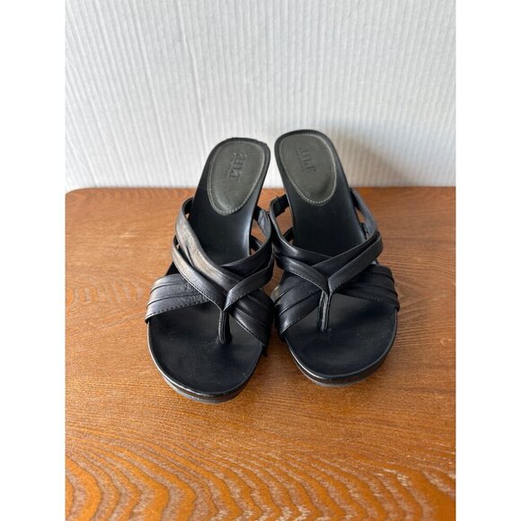 A.N.A. Women’s Slip On Strappy Sandal Heels Black Size 8M Sku 0300 / 2771 - Picture 6 of 14